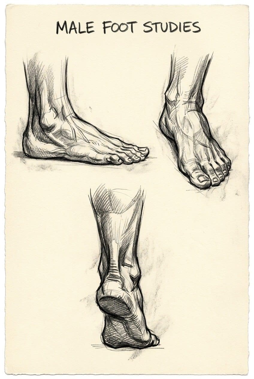 Male Feet Strong