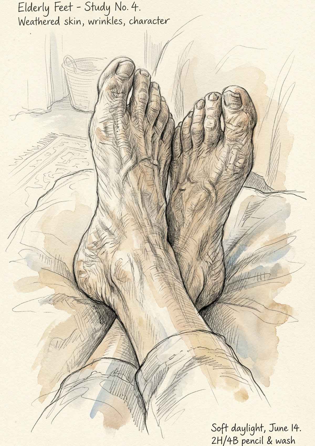 Elderly Feet Character