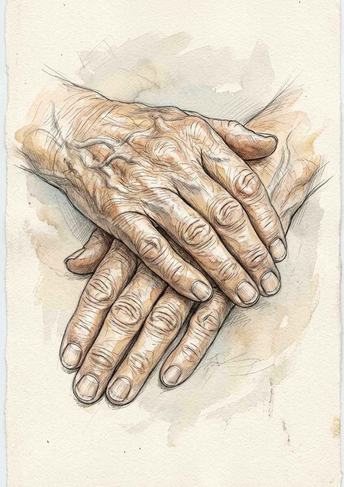 Elderly Hands Character