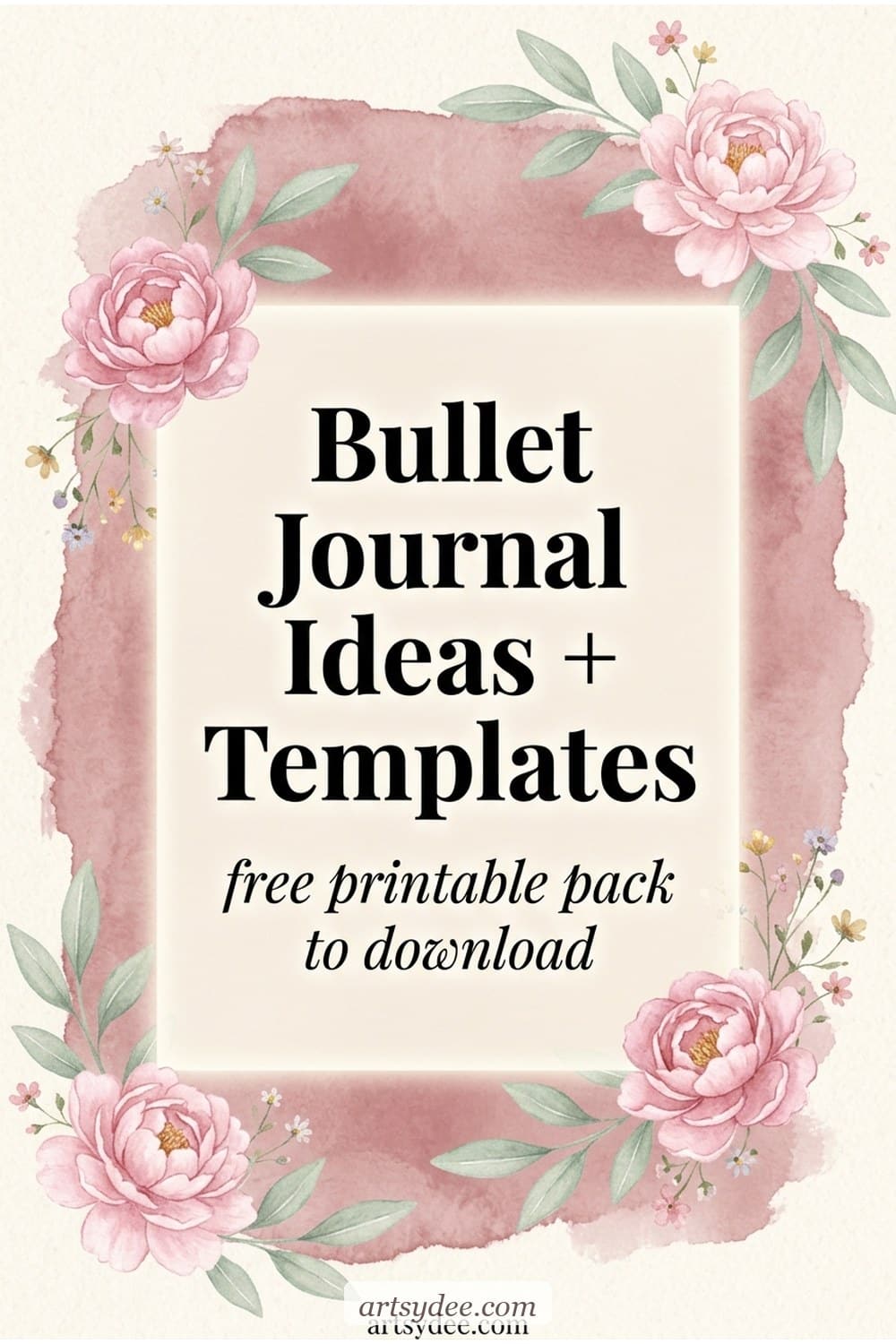 Bullet journal ideas + templates &mdash; free printable pack with 12 spreads to download from Artsydee