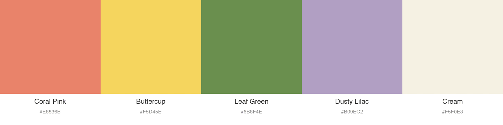 Wildflower Hedge custom watercolor palette