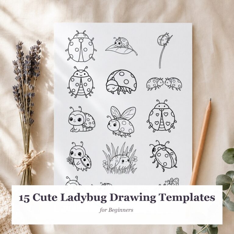 15 Cute Ladybug Drawing Templates for Beginners — featured