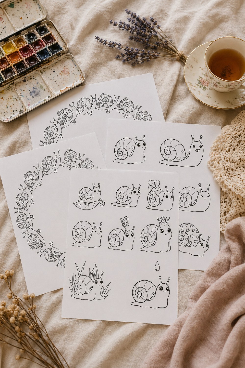 20 Cute Snail Drawing Templates for Beginners &mdash; Pinterest pin