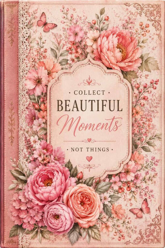 Artsydee pink floral cover &mdash; free printable junk journal cover