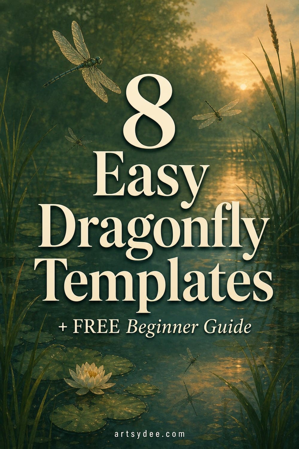 8 easy dragonfly templates free beginner guide pin