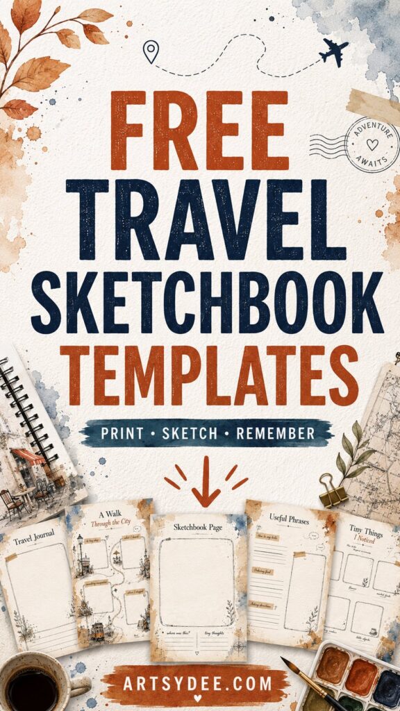 Free Travel Sketchbook Templates