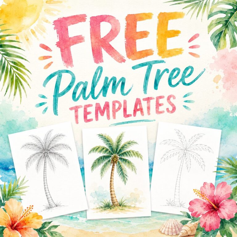 free palm tree templates