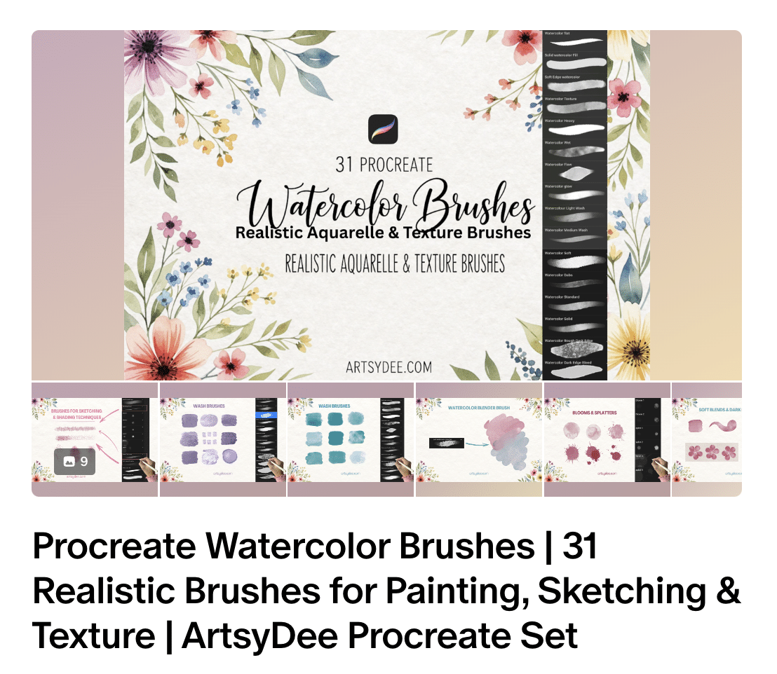 Custom Procreate brushes