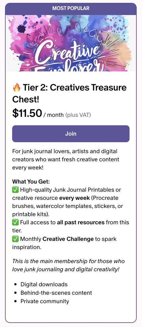 Tier 2 Creatives Treasure Chest