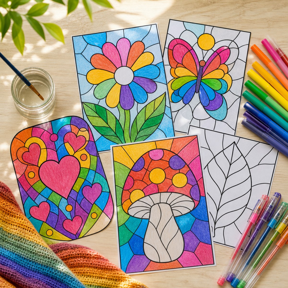 Stained Glass Patterns for kids — featured