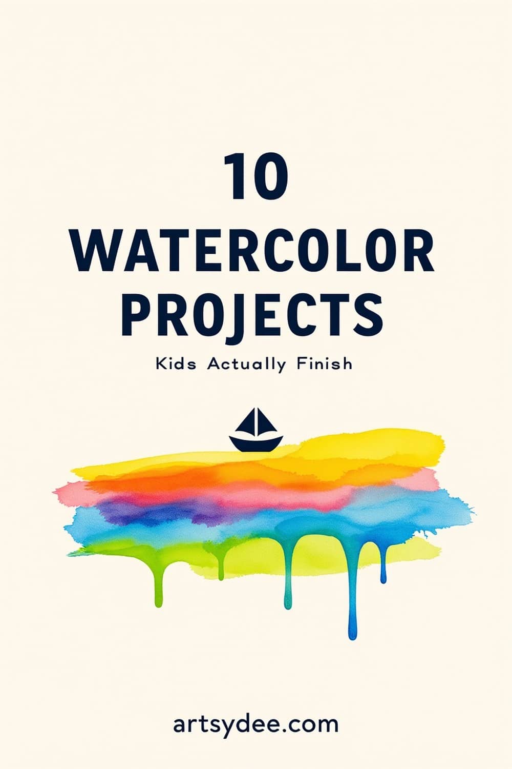 10 watercolor projects kids actually finish free printable templates pin save for later