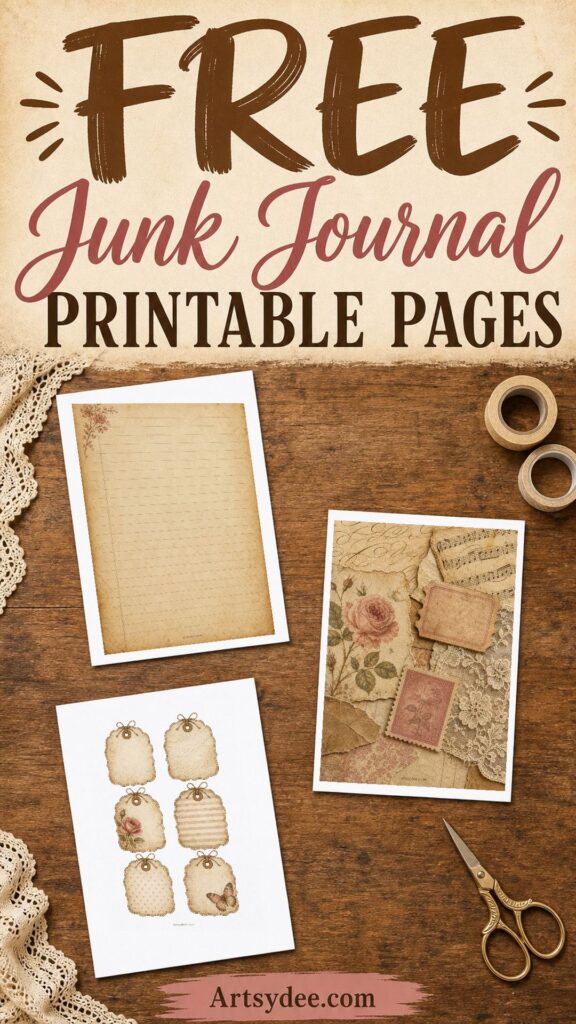 30+ Ideas for What to Put in a Junk Journal (Free Beginner Pages ...