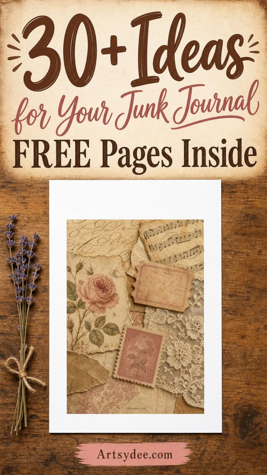 30+ Ideas for What to Put in a Junk Journal (Free Beginner Pages ...