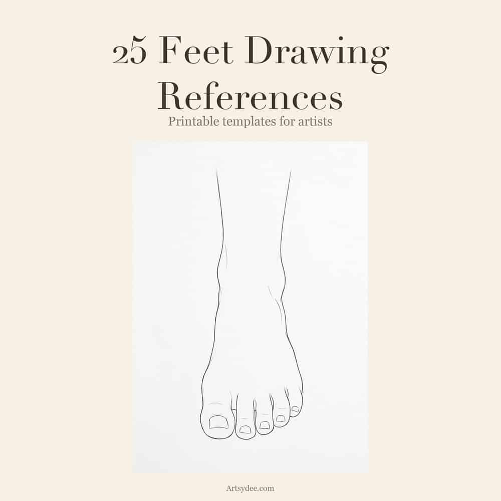 Feet Drawing Templates &mdash; Drawing References