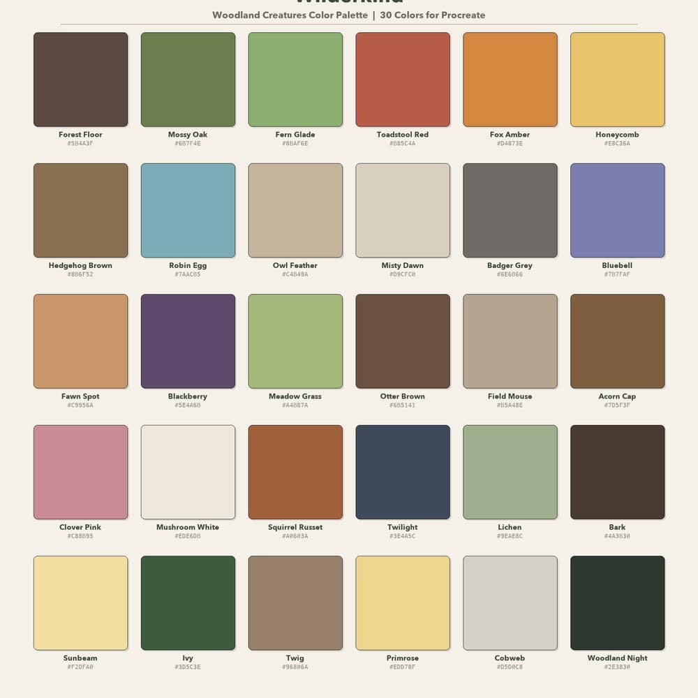 Wilderkind Stamps & Palette &mdash; Procreate