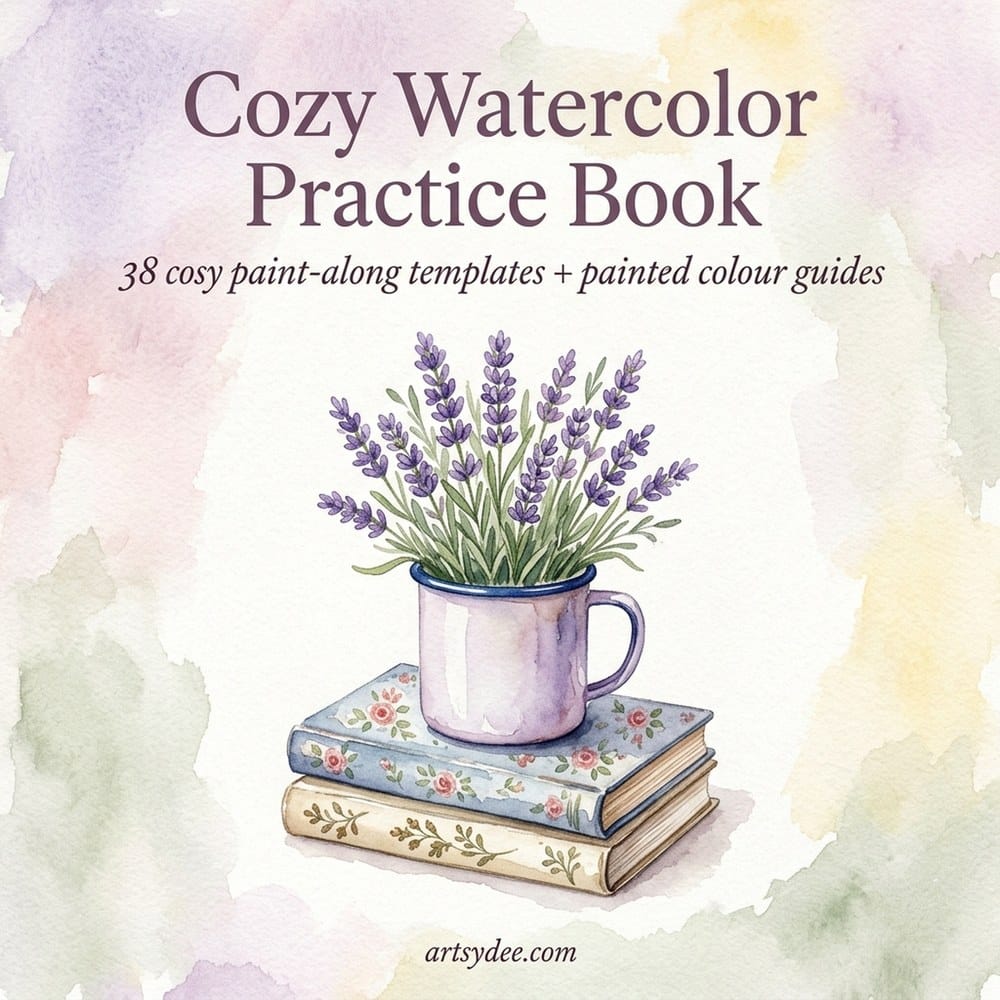 Cozy Watercolor Practice Book &mdash; Ebooks