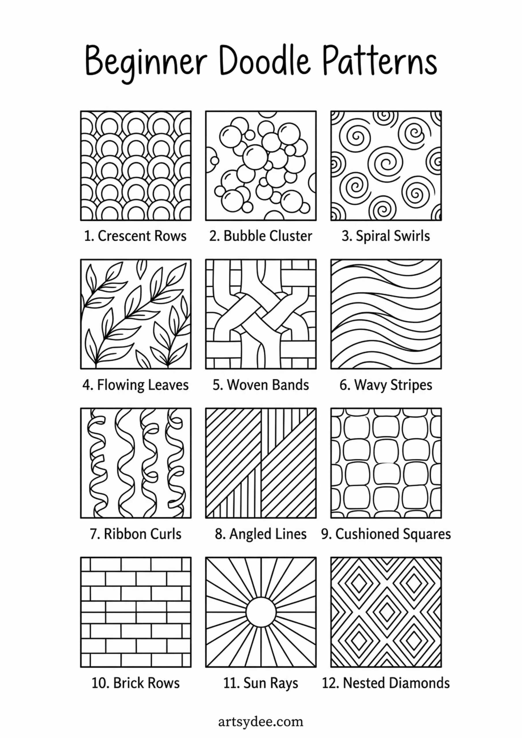 Mindful Coloring Pages template set