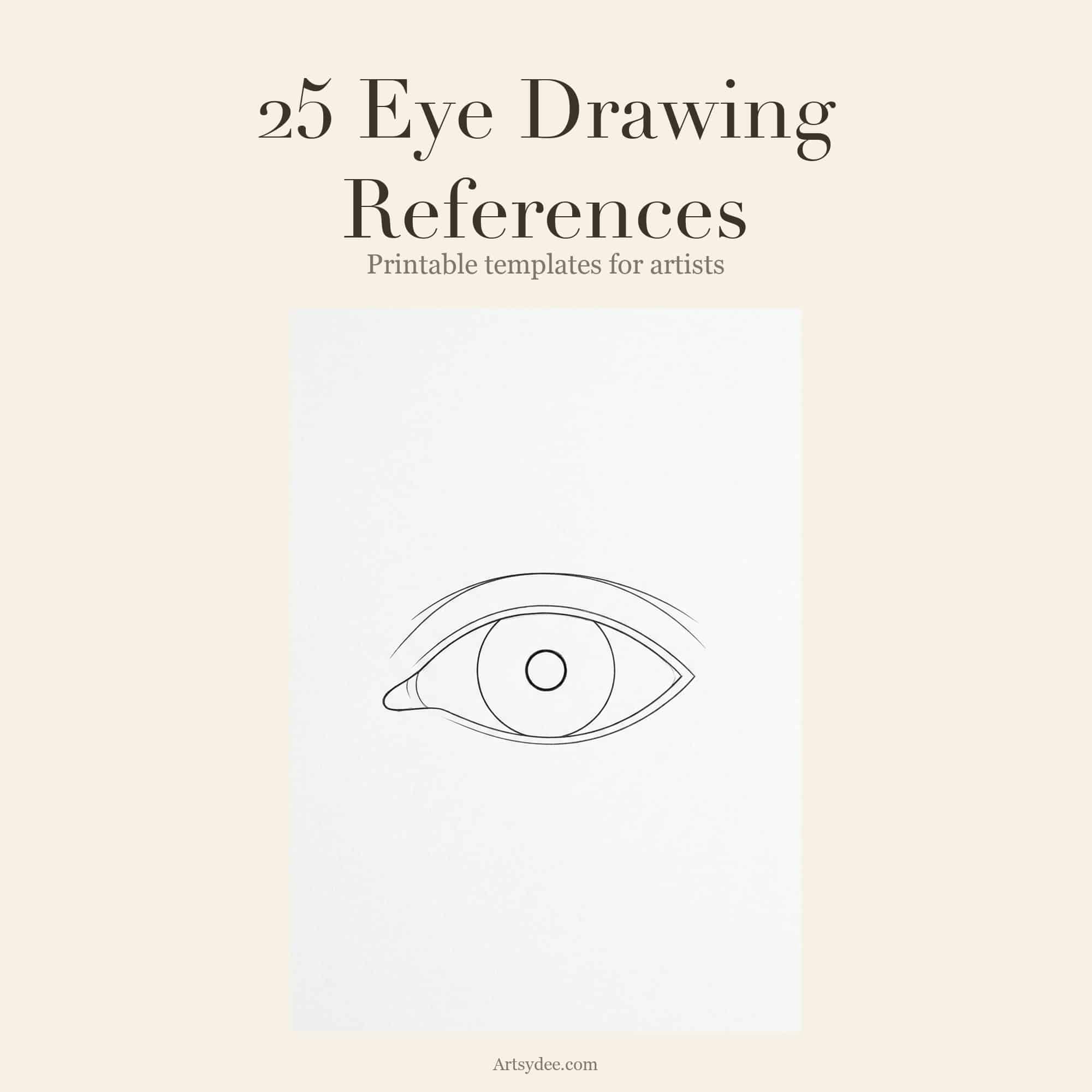 Eye Drawing Templates template set