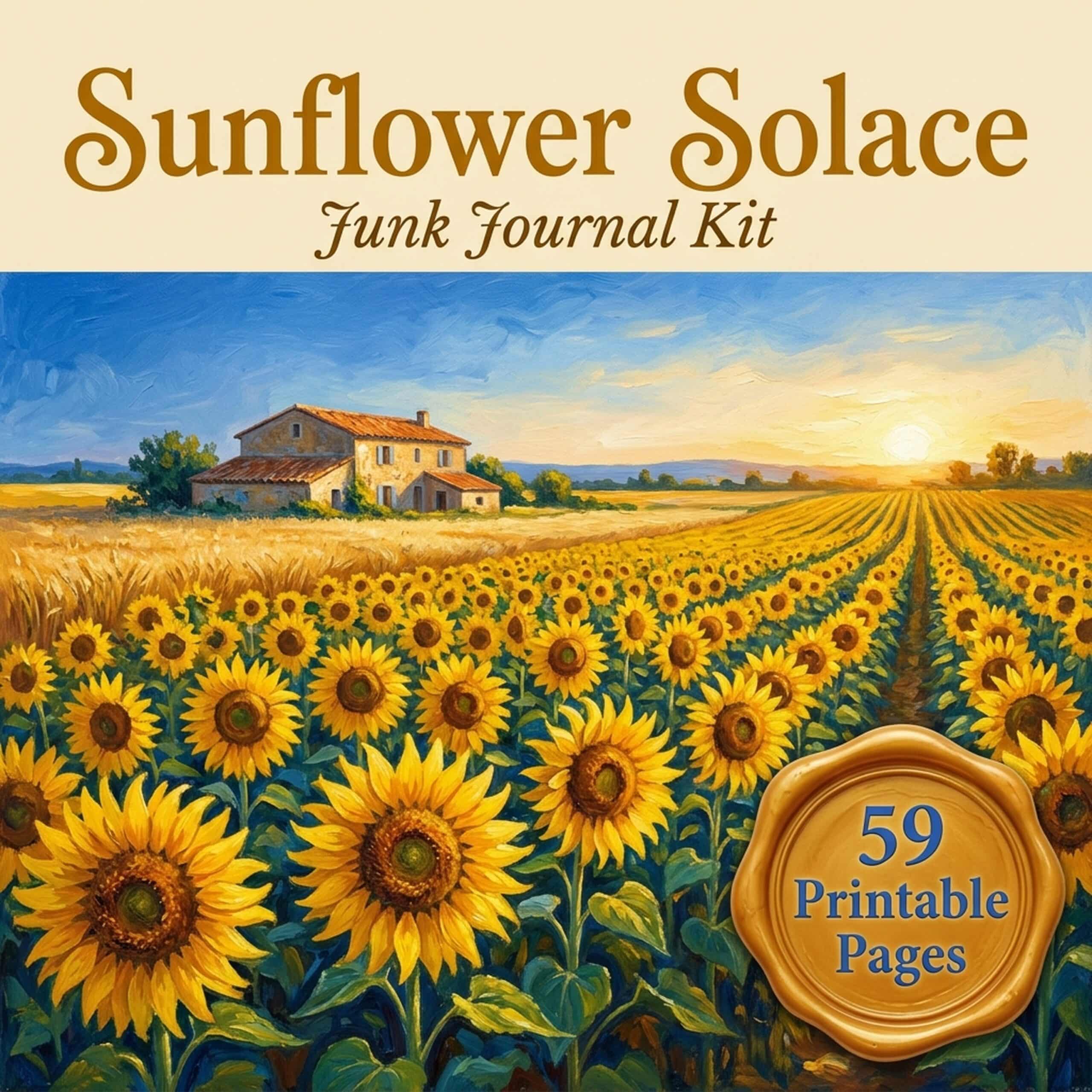 Sunflower Solace Kit template set