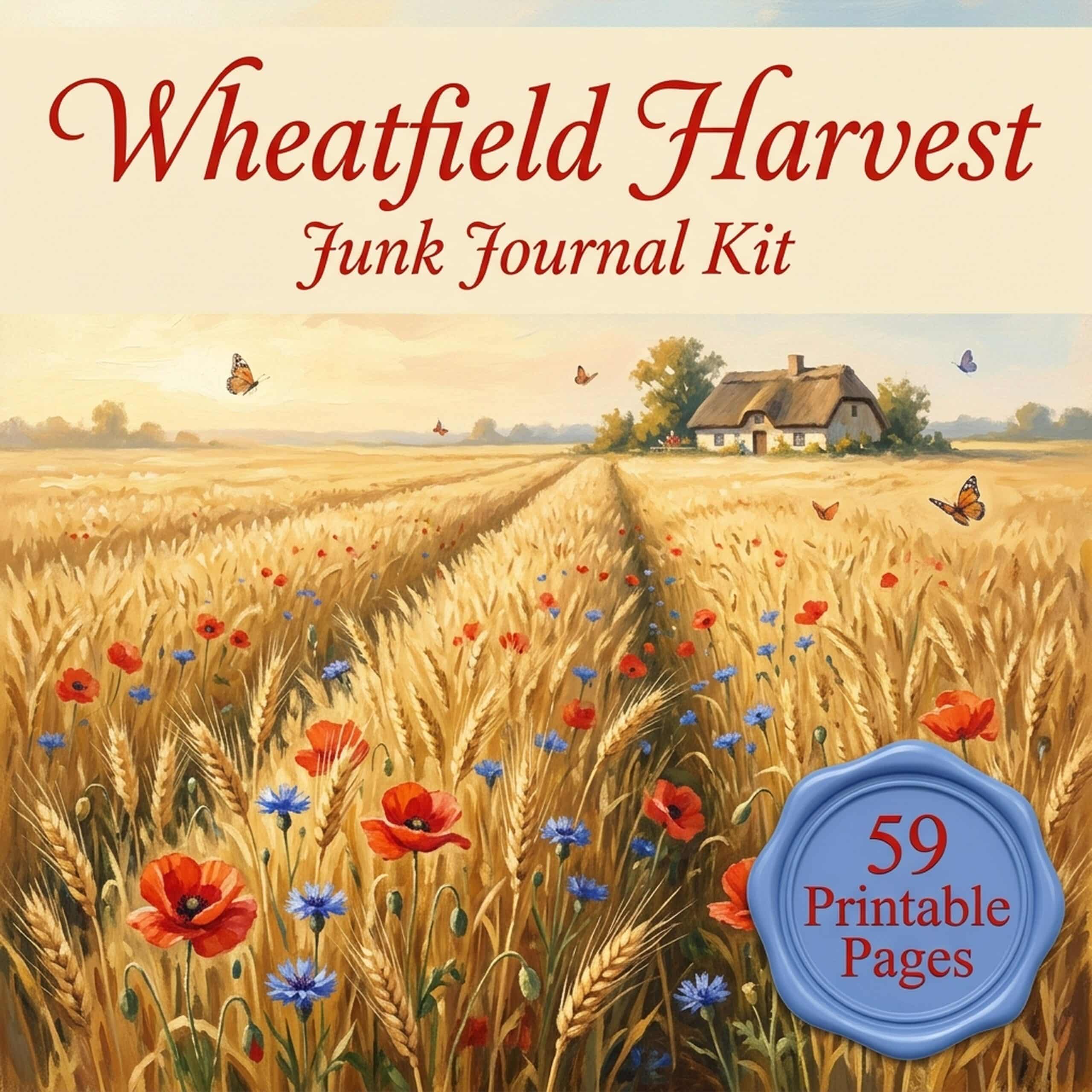 Wheatfield Harvest Kit template set