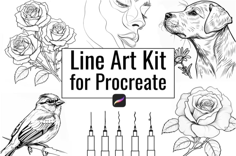 The Ultimate Procreate Lineart Kit