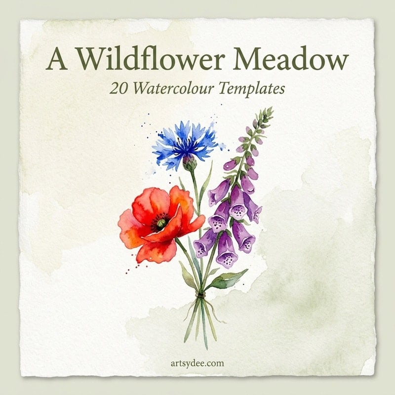 A Wildflower Meadow &mdash; 20 printable British wildflower templates