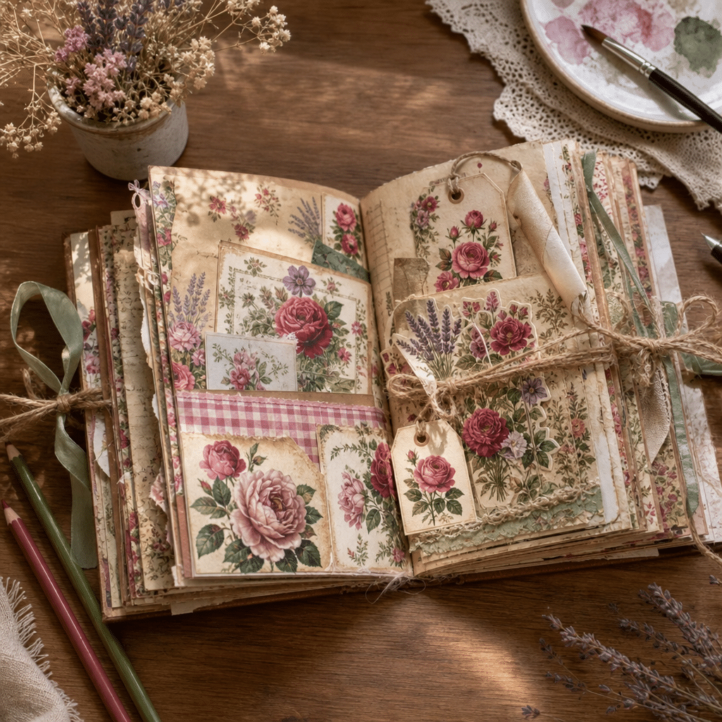 Finished junk journal made from Vault kit papers