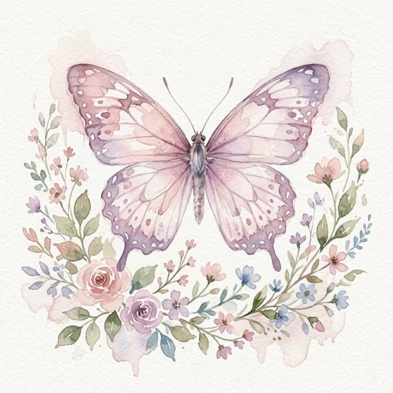 How to paint a watercolor butterfly - easy tutorial for beginners with free printable templates