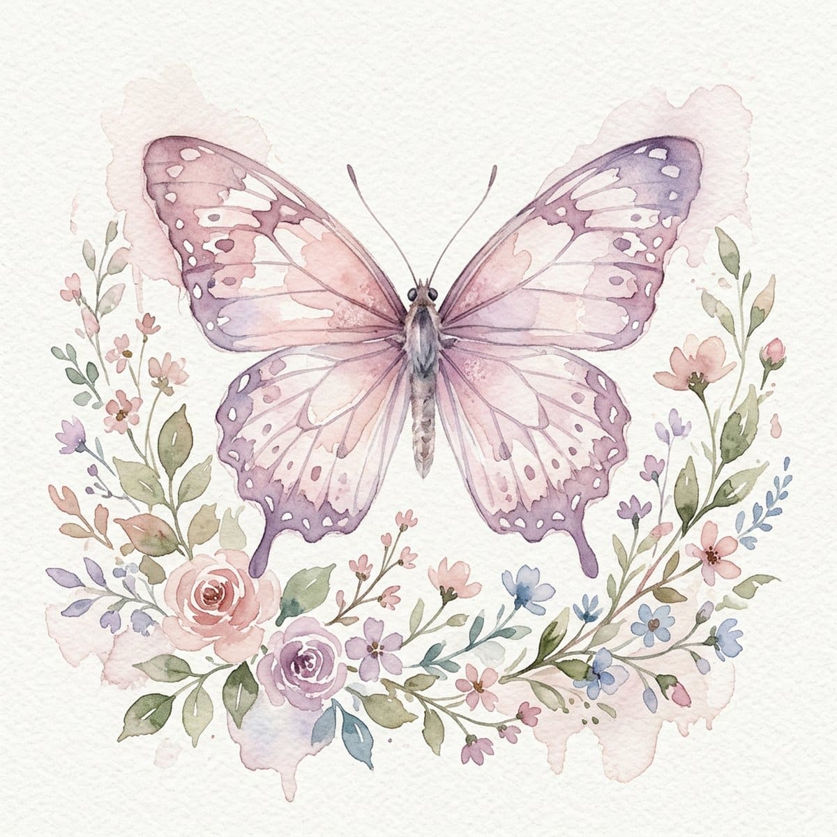 How to paint a watercolor butterfly - easy tutorial for beginners with free printable templates