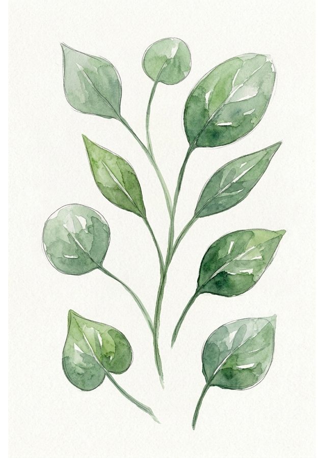 Autumn Leaves &mdash; Painted example, Week 1