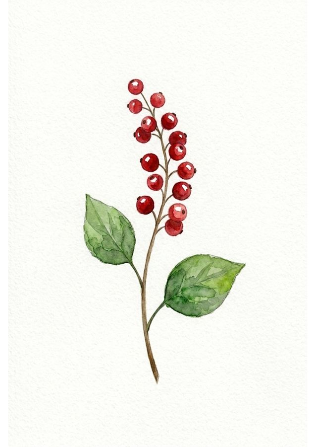 Bramble Berries &mdash; Painted example, Week 3