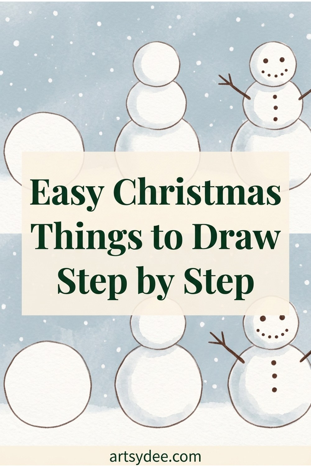 Free printable Christmas drawing practice sheets