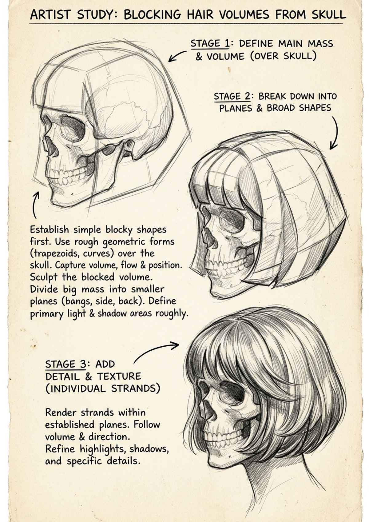 Hair As Shapes