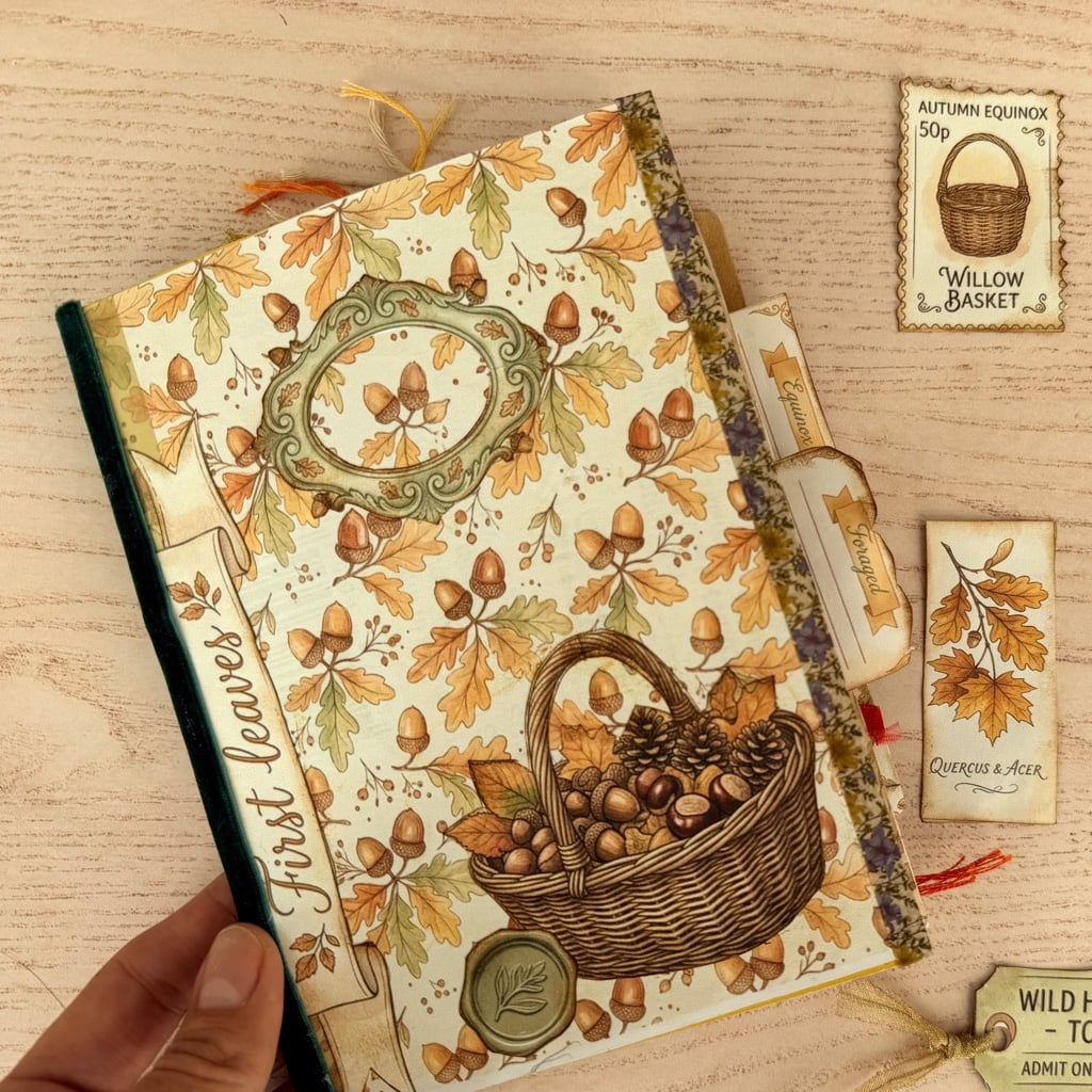 Autumn Equinox First Leaves junk journal kit