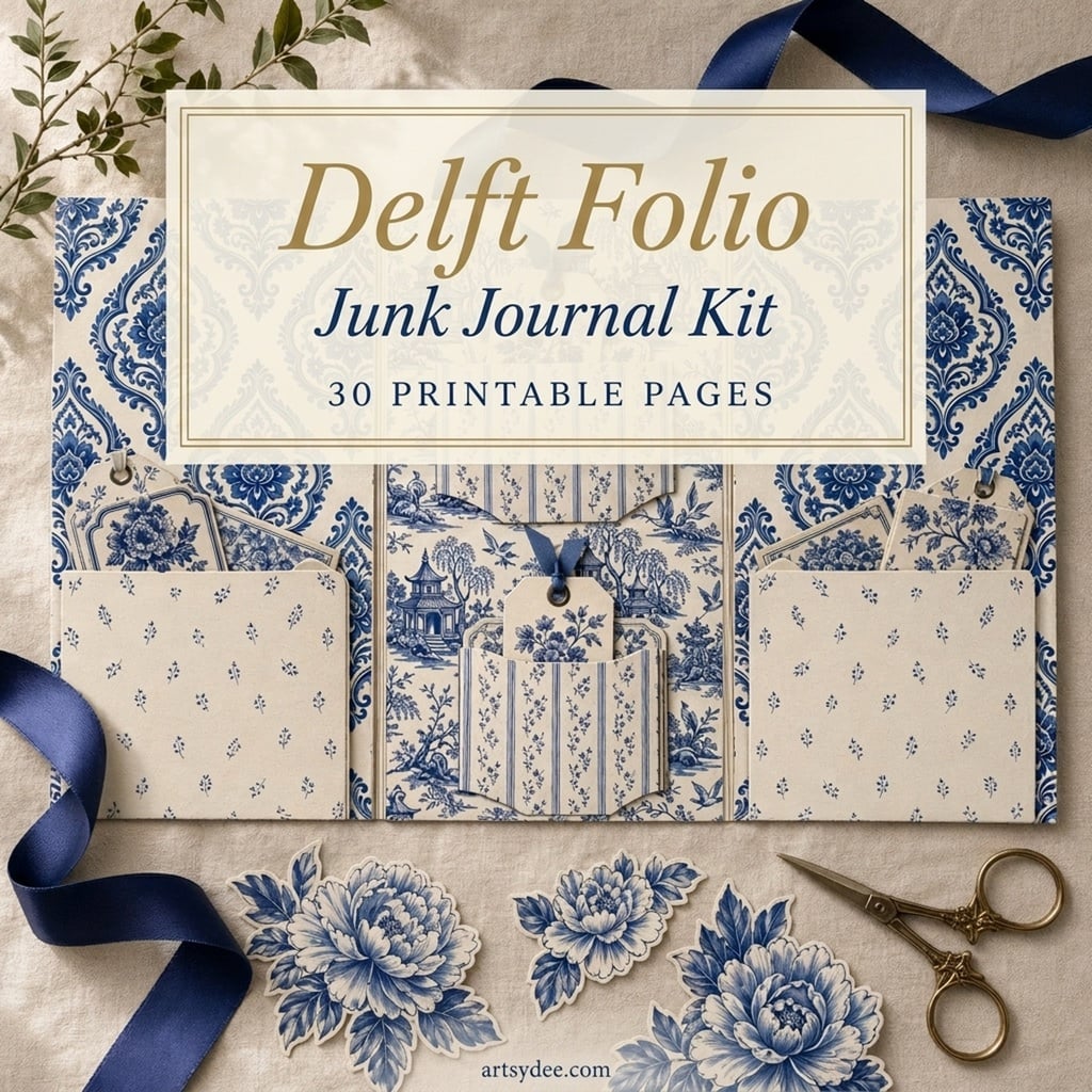 Delft Folio junk journal kit