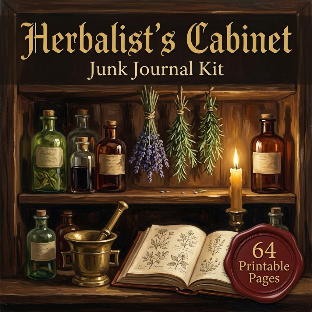 Herbalist's Cabinet junk journal kit