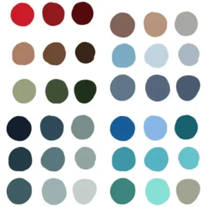 Preview of the free 22 Color Palettes printable