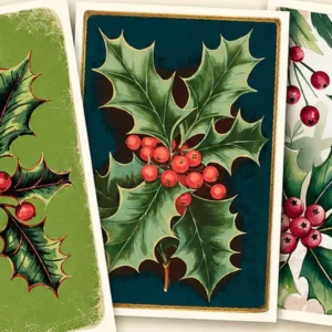Preview of the free Christmas Botanicals printable