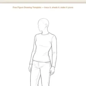 Preview of the free Figure Drawing Template printable