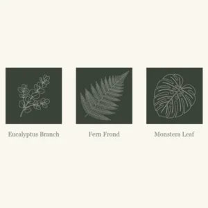 Preview of the free Botanical Stamp Brushes printable