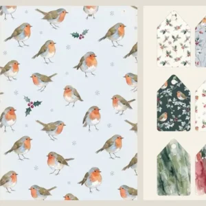Preview of the free Robin Christmas Pages printable