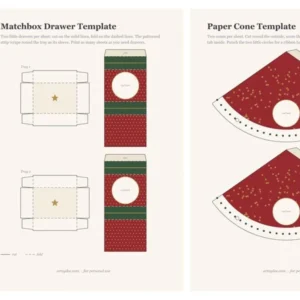 Preview of the free DIY Advent Calendar printable