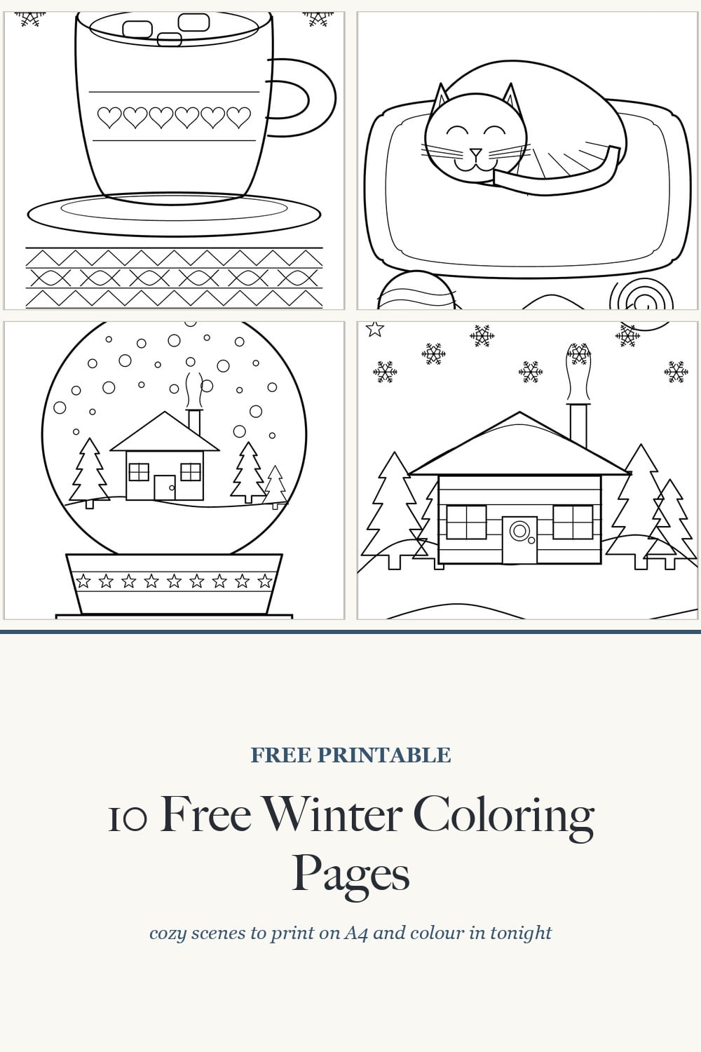 Winter Coloring Pages: 10 Free Printable Sheets